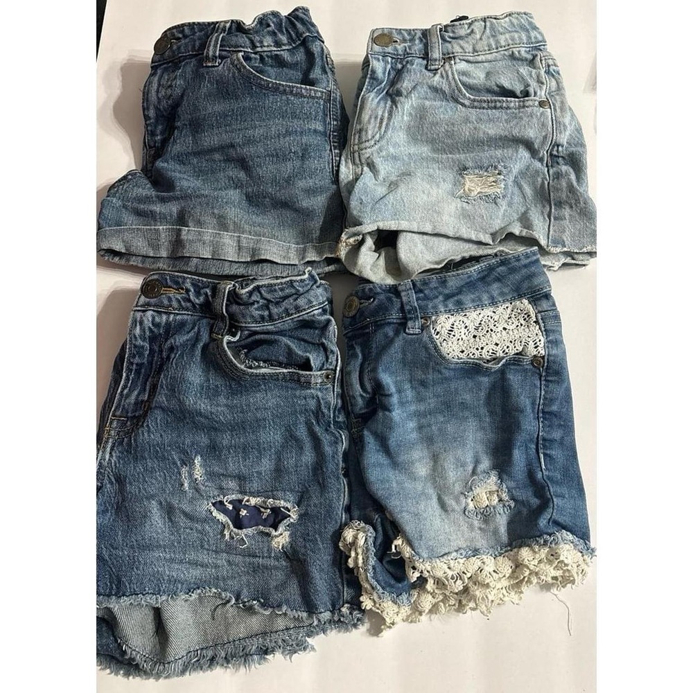 Denim Jean Shorts Bundle (4 pairs) Sz. 10/12